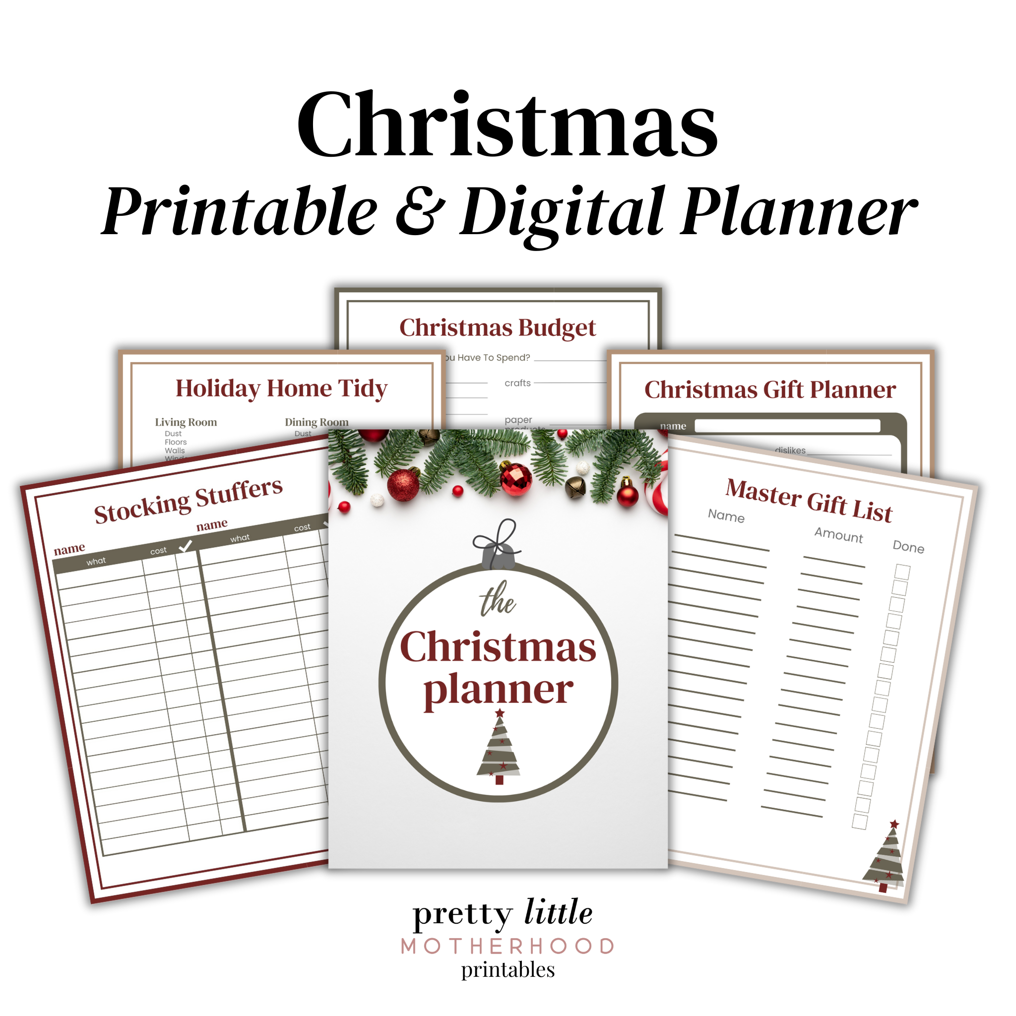 Christmas Printable & Digital Planner