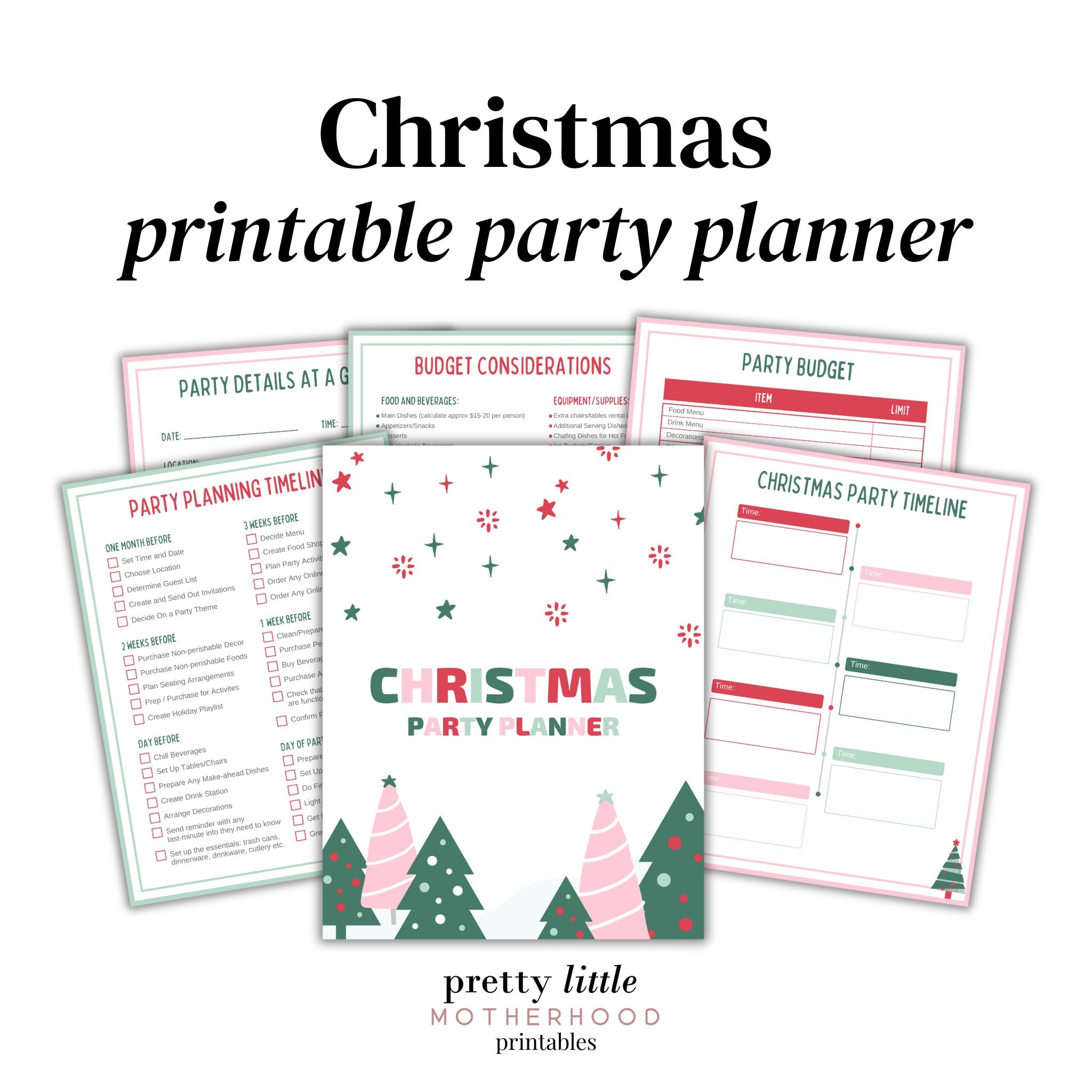 Christmas Party Planner Printable